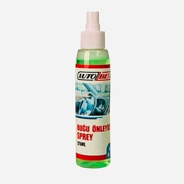 Autofresh araç buğu giderici ve önleyici sprey, 125 ml, camlarda oluşan buğuyu hızla gideren ve önleyen sprey.