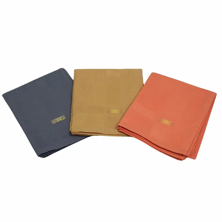 Autofresh mikrofiber temizlik bezi, 40x60 cm boyutunda, 3'lü set cam ve mutfak yüzeyleri için.