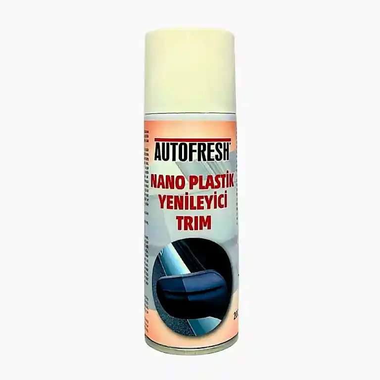 Autofresh oto nano plastik yenileyici sprey, 200 ml, plastik yüzeyler için parlatıcı ve onarıcı kaplama.